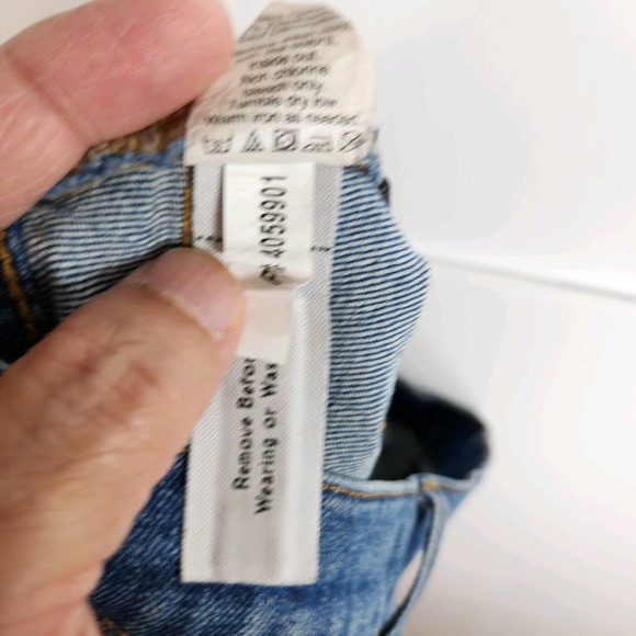 Madewell High Rise Denim Shorts Glenoaks Wash Cutoff Edition Size 24 - Picture 10 of 10